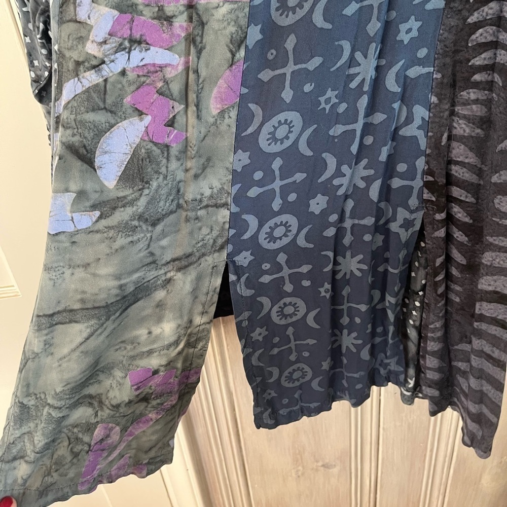 celestial floral print oversized top ONE SIZE Bohemian hippie lagenlook … - Picture 6 of 14